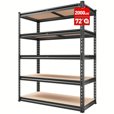 Heavy Duty 5 Tier 2000LBS Metal Shelving Units