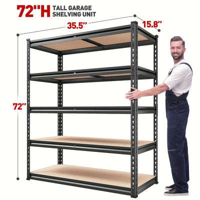 Heavy Duty 5 Tier 2000LBS Metal Shelving Units