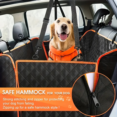 Luxury Quilted Dog Seat Cover for Cars uty Waterproof Pet Hammock