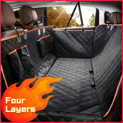 Luxury Quilted Dog Seat Cover for Cars uty Waterproof Pet Hammock