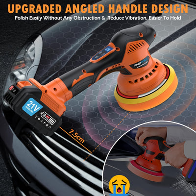 Protmex Cordless Car Buffer Polisher