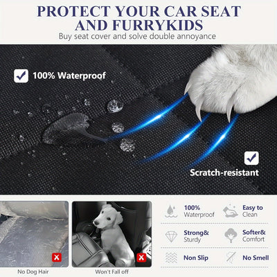 Luxury Quilted Dog Seat Cover for Cars uty Waterproof Pet Hammock