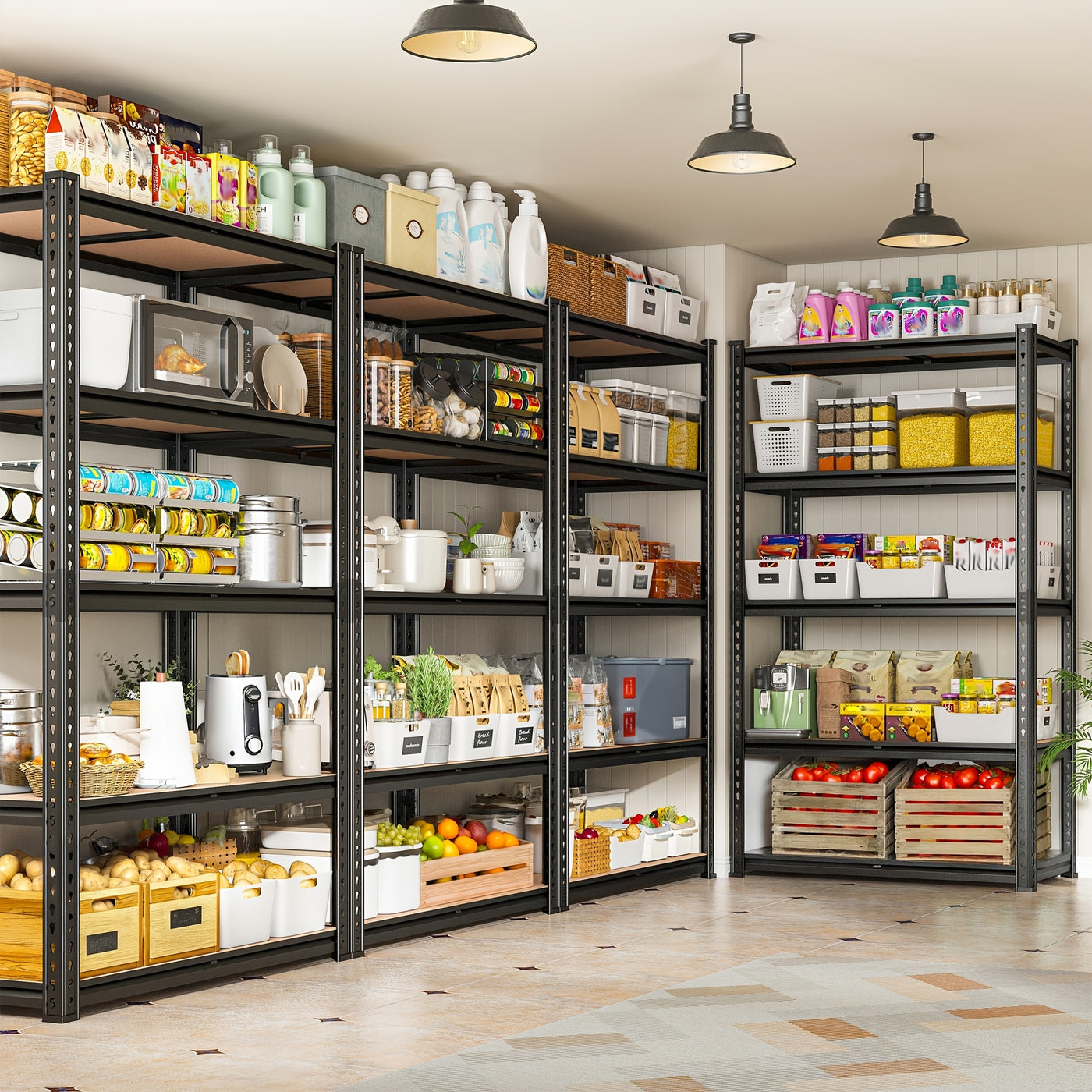 Heavy Duty 5 Tier 2000LBS Metal Shelving Units