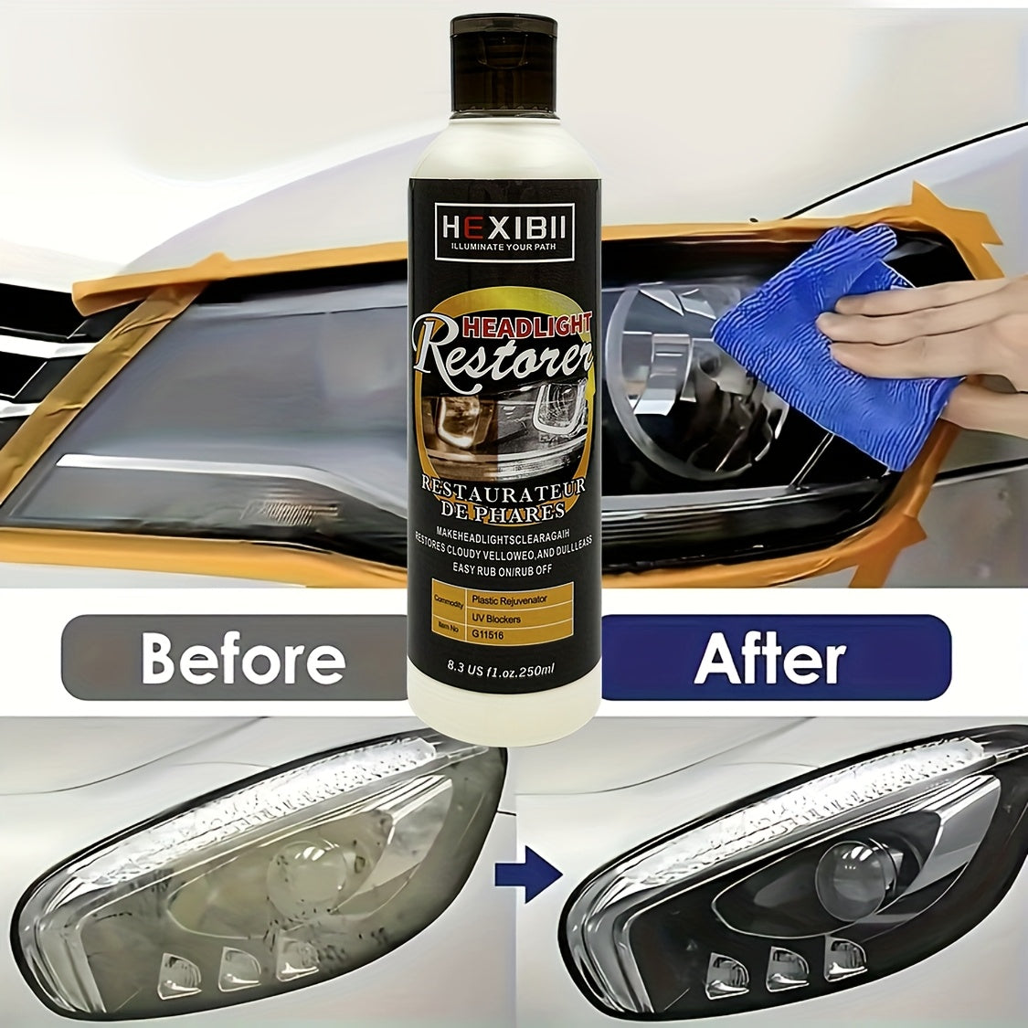 Car Headlight Restoration Fluid Automotive Headlight Oxidation