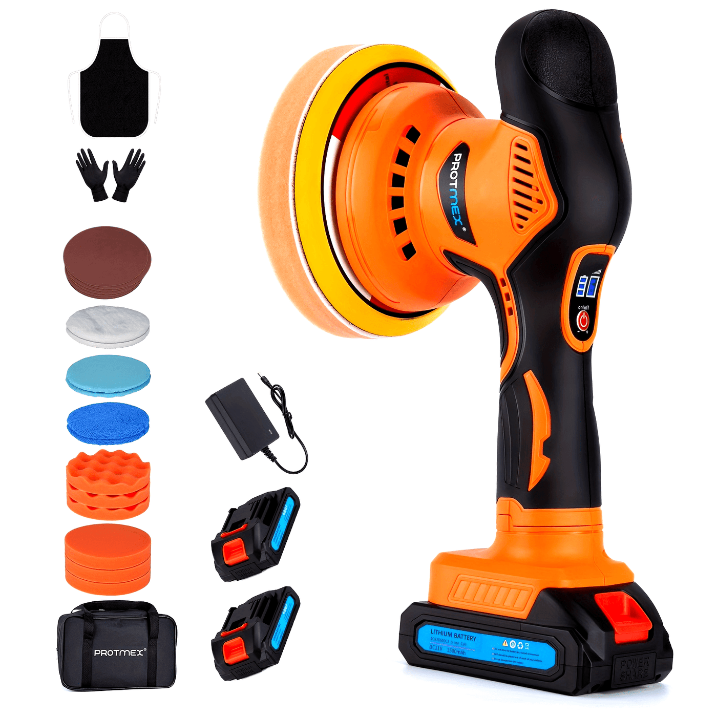 Protmex Cordless Car Buffer Polisher