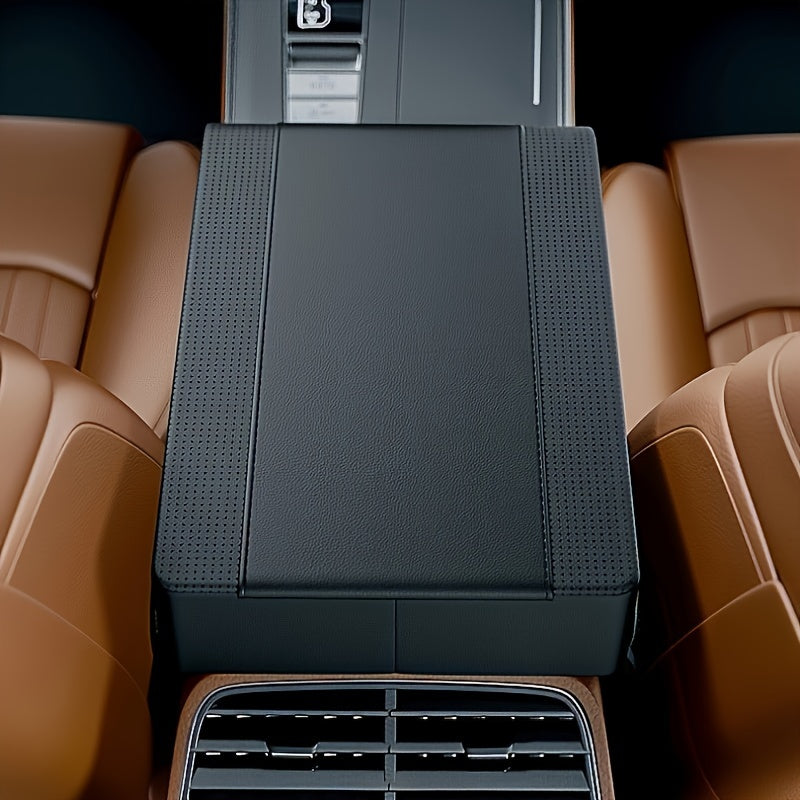 PU Leather Car Armrest Cushion with Memory Foam