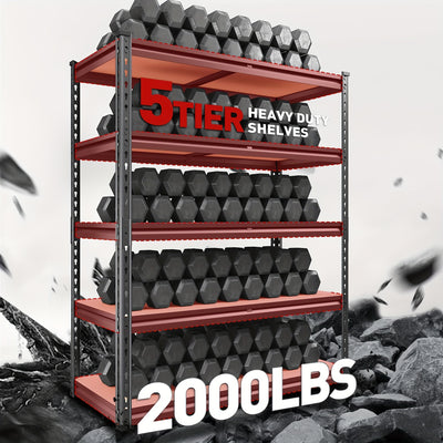Heavy Duty 5 Tier 2000LBS Metal Shelving Units