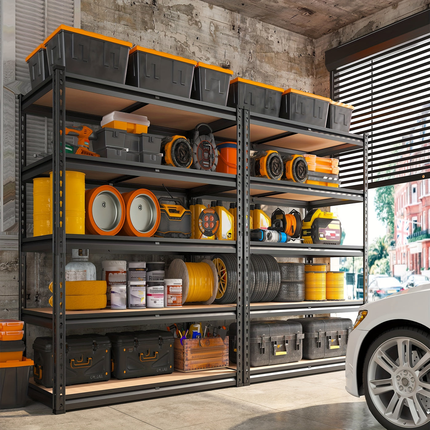 Heavy Duty 5 Tier 2000LBS Metal Shelving Units