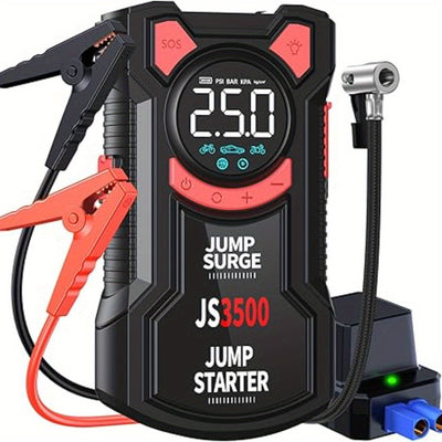 Portable Car Jump Starter with Air Compressor, 150PSI 3000A Car Battery Jump Starter